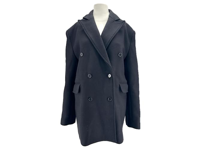 Autre Marque Loulou studio coats T.International L Wool Black  ref.1886710