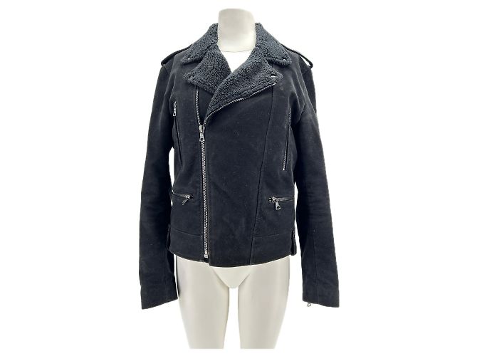 SANDRO Coats T.International M Polyester Black