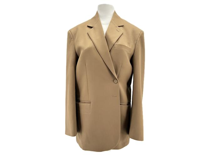 Autre Marque Marcéla London jackets T.International S Wool Brown  ref.1886782