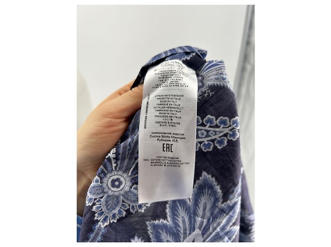 Etro Tops T.IT 40 Baumwolle Blau