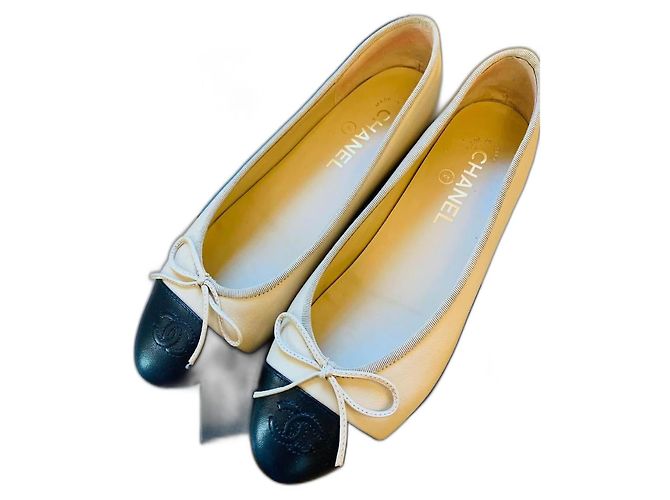 Cambon Chanel Sapatilhas Bege