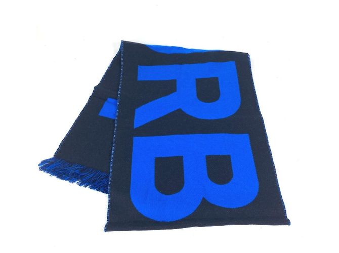 Burberry Wollschal in Schwarz und Blau