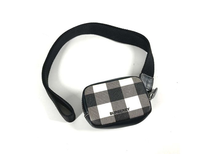 Burberry Münzgeldbörse Schwarz Weiß
