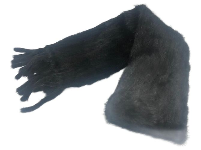 Sciarpa in visone nero Dolce & Gabbana