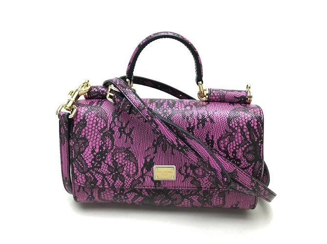 Bolsa de couro Dolce & Gabbana Preto