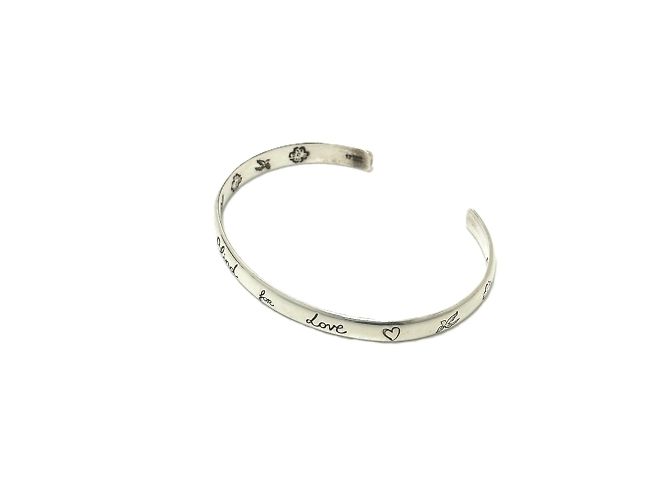 Bracciale Gucci 454287 Blind for Love Argento