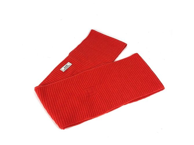 Hermès Cachecol Snood Hermes H em lã laranja