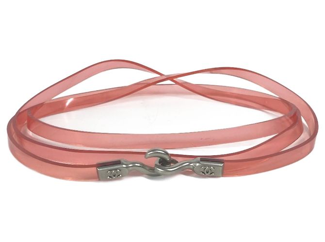 Cinturón Coco Mark 00C CC de Chanel Rosa