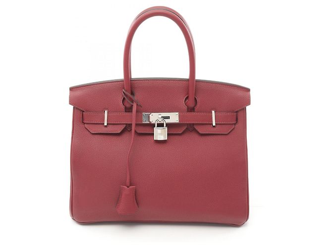 Hermès Hermes Birkin 30 Rouge Garance Handbag Red