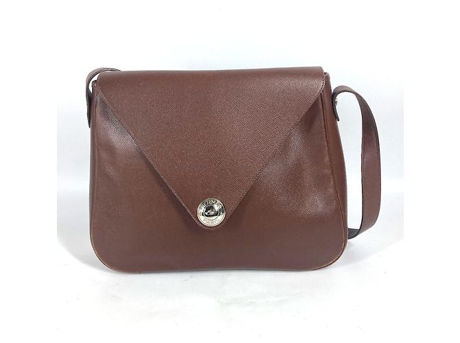 Hermès Bolsa de Ombro Hermes Christine Flap Marrom
