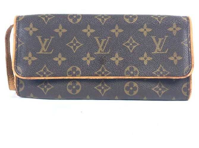 Sac Pochette Twin GM Monogram Louis Vuitton Marron Monogramme