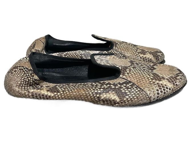 Céline CELINE Pantoletten & Clogs T.EU 38 Exotische Leder Beige