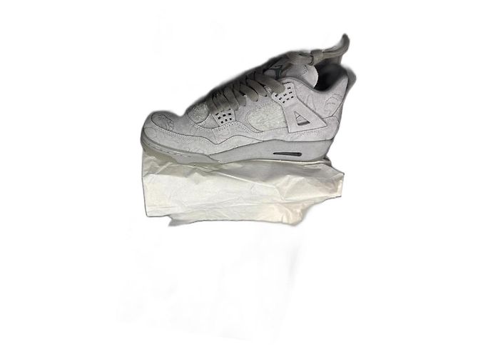 Autre Marque Baskets Jordan 4 Retro Kaws Gris Daim de Cerf