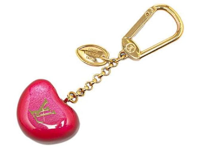 Louis Vuitton Heart Apple Charm Keychain M66495 Red Metal  ref.1890131