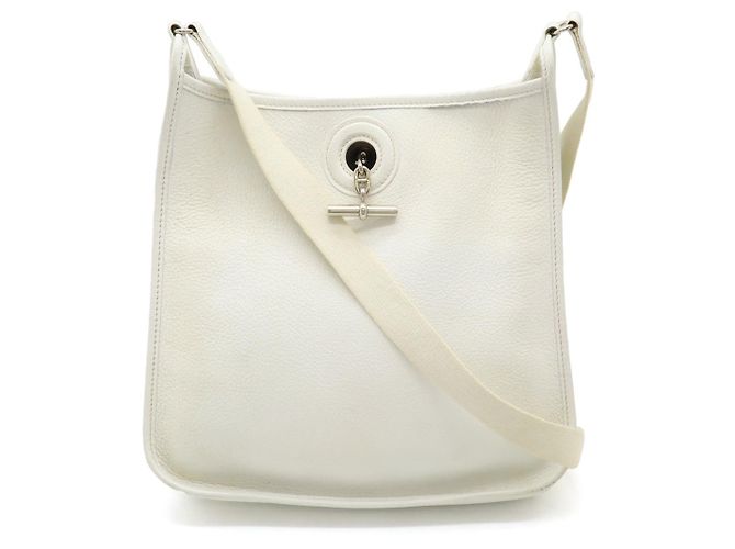Hermès Vespa PM Ledertasche Weiß
