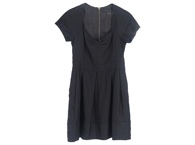 Robe mini plissée Marc by Marc Jacobs en polyester noir