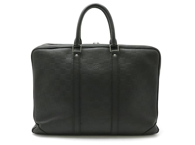 Louis Vuitton Damier Infini Briefcase Onyx Black Leather  ref.1890455