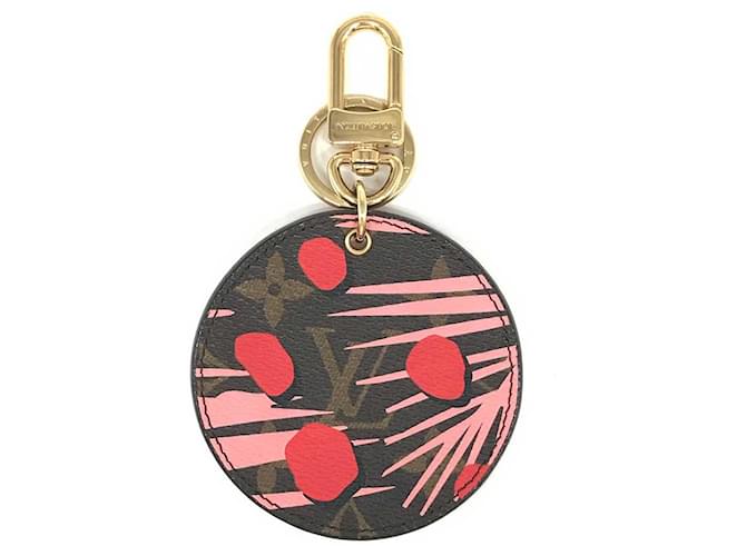 Louis Vuitton Monogram Canvas Jungle Dot Bag Charm Keychain Brown Cloth  ref.1890770