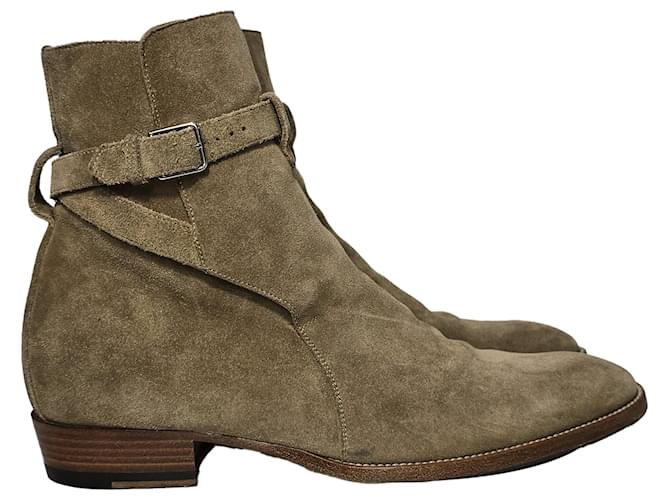  Saint Laurent Wyatt Jodhpur Boots in Brown Suede  ref.1891288