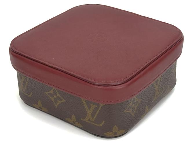 Pasta de couro Monograma Louis Vuitton Marrom Lona  ref.1891440