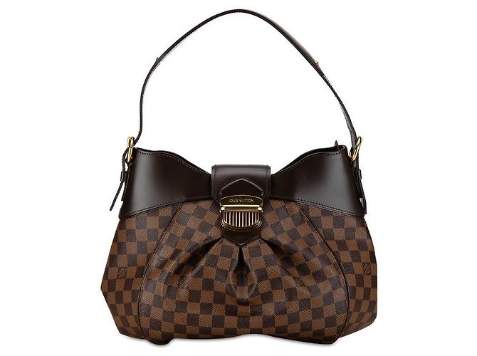 Sac à épaule Louis Vuitton Damier Sistina MM N41541 Marron