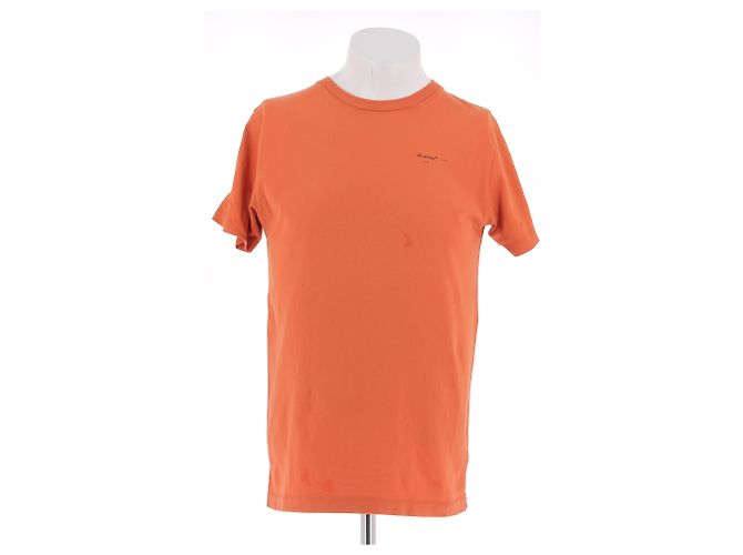 Off White Camisetas OFF-WHITE T.International S Algodón Naranja