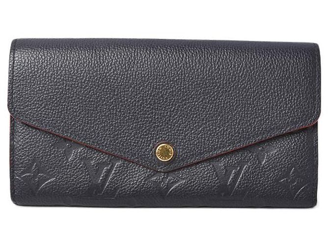 Cartera Sarah de cuero Monogram Empreinte de Louis Vuitton Azul