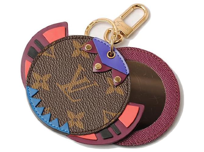 Louis Vuitton Monogram Totem Mirror Keychain M65141 Purple Cloth  ref.1892282