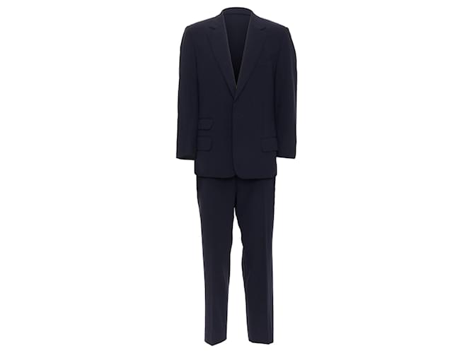 Gucci Tom Ford GG Monogram Lined Blazer Blue Navy blue Wool  ref.1893135