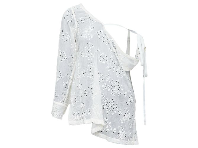 Ösen-Drapé-Top von Ann Demeulemeester