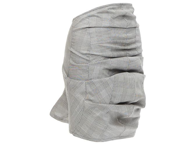 Junya Watanabe 3D Curved Cut Deconstructed Ruched Skirt
