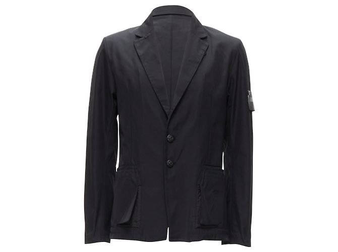 Stone Island shadow project technical nylon logo patch blazer jacket