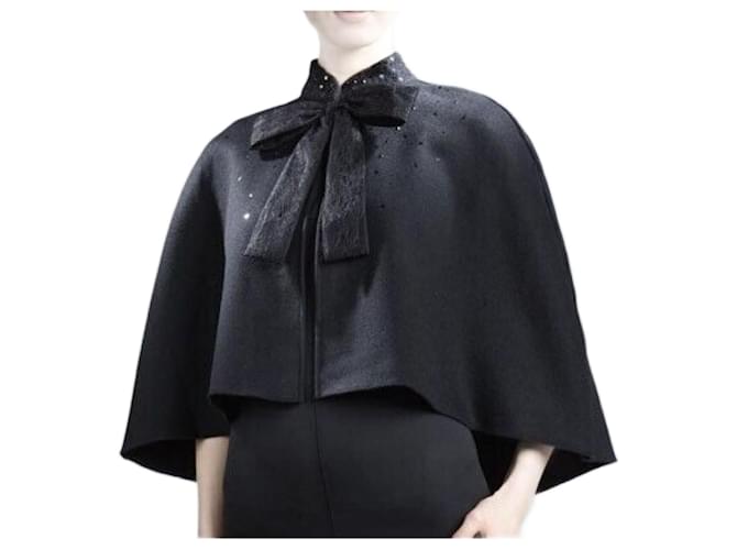 Prabal Gurung wool cape Black Polyester  ref.1893811