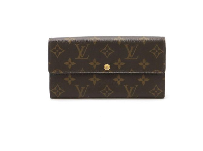 Louis Vuitton Monogram Sarah Long Wallet M61734 Brown