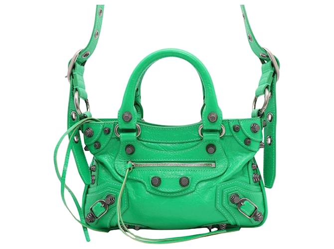 Balenciaga Cagole Green Leather  ref.1894600