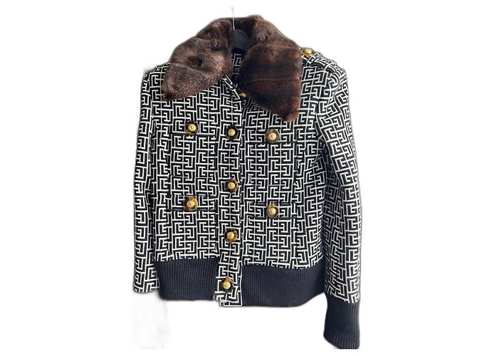 Balmain Black Wool Jacket