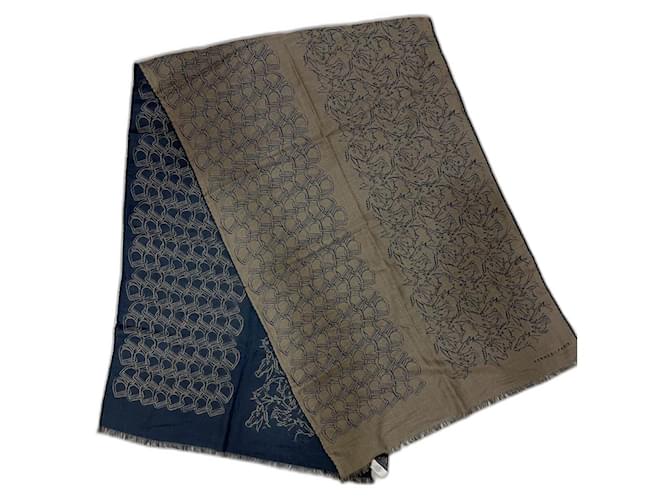 Constance Hermès Silk scarves Navy blue  ref.1895036