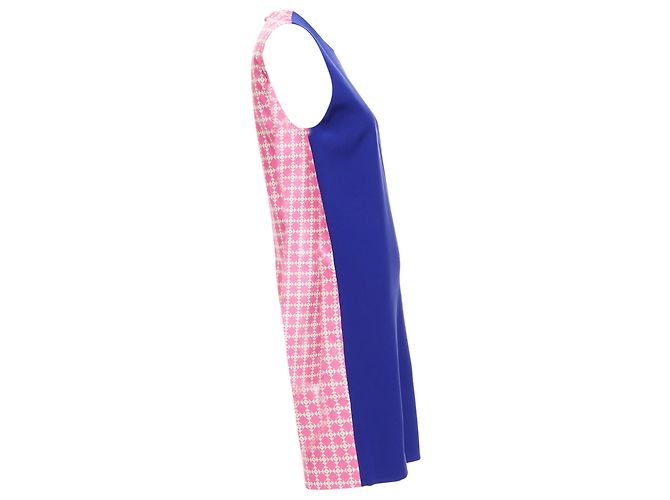 Vestido de estampado geométrico Fausto Puglisi Azul