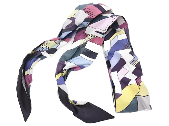 Hermès Hermes Silk Twilly Ribbon Scarf Multiple colors Cloth  ref.1895793