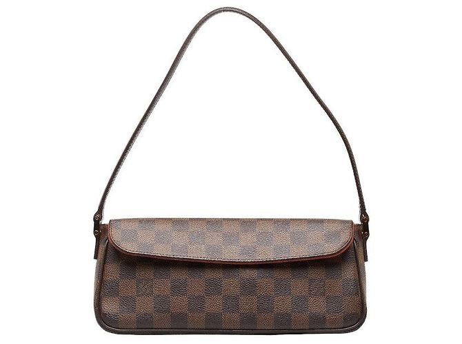 Borsa a Spalla Damier Recourter di Louis Vuitton Marrone