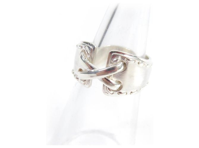 Ring Hermès Anello HERMES Messico SV925 Argento 52 Metallico