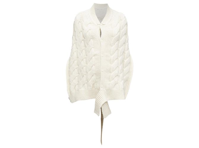 Top de tricô com cabo drapeado e costas abertas com laço de alpaca da Simone Rocha