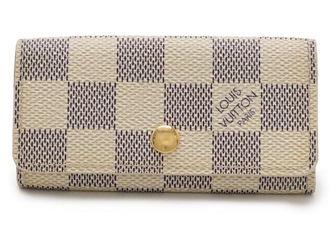 Louis Vuitton Damier Azur Key Case N60386 Brown Cloth  ref.1897890