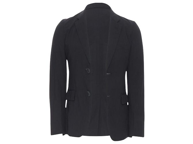 Comme Des Garcons check rubber buttons blazer jacket