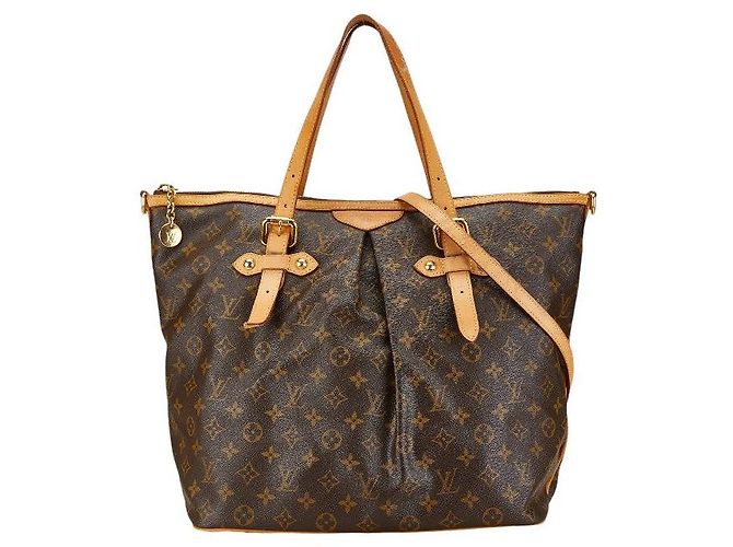 Borsa Tote Louis Vuitton Palermo GM M40146 Marrone