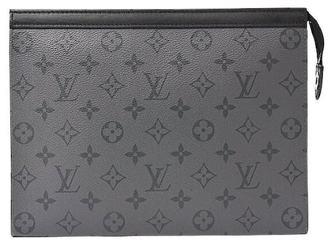 Louis Vuitton Eclipse Reverse Pochette Voyage M69535 Black Cloth  ref.1898861