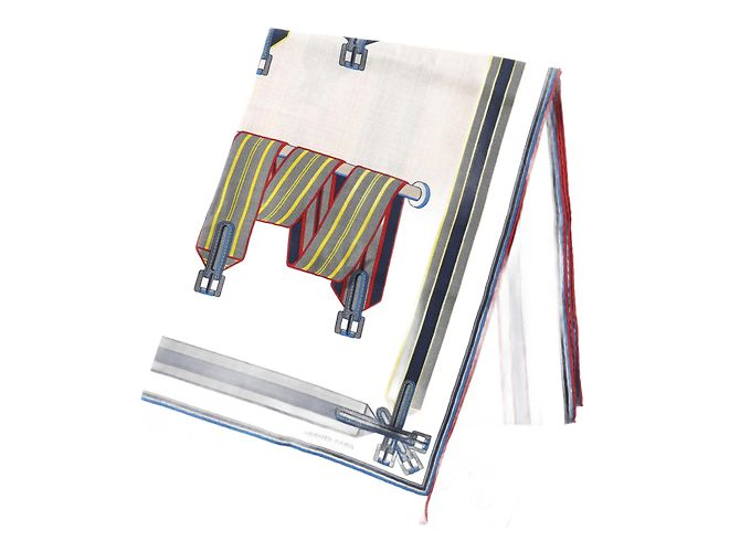 Hermès Hermes The Sangles Cashmere Silk Shawl Multiple colors