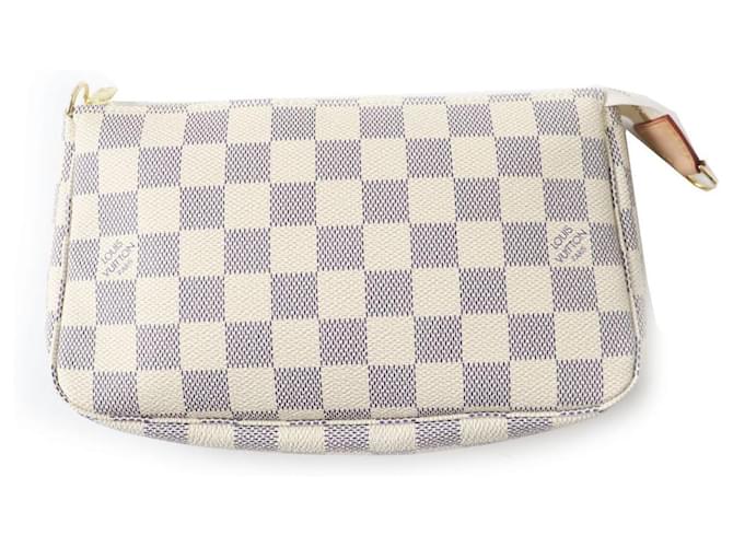 Pochette Damier Azur N41207 da Louis Vuitton Azul Lona  ref.1899242