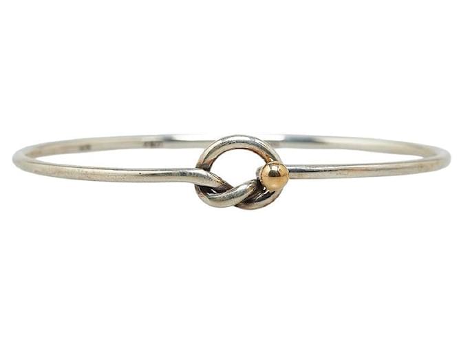 Pulseira Bangle Love Knot Tiffany & Co SV925 Prata K18YG Ouro Amarelo Metálico Metal  ref.1899269