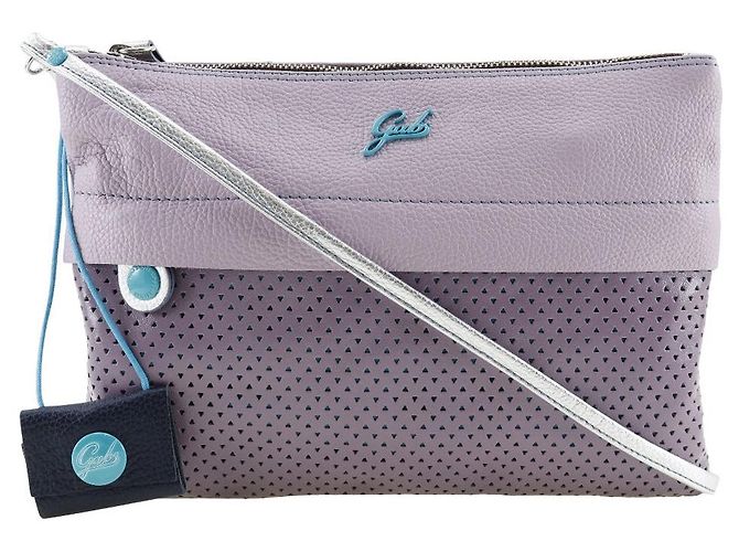 Autre Marque Bolsa de ombro 2WAY de couro Gab roxa Roxo